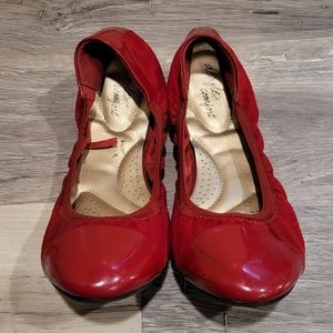 DEXFLEX COMFORT Red Ballet Flats